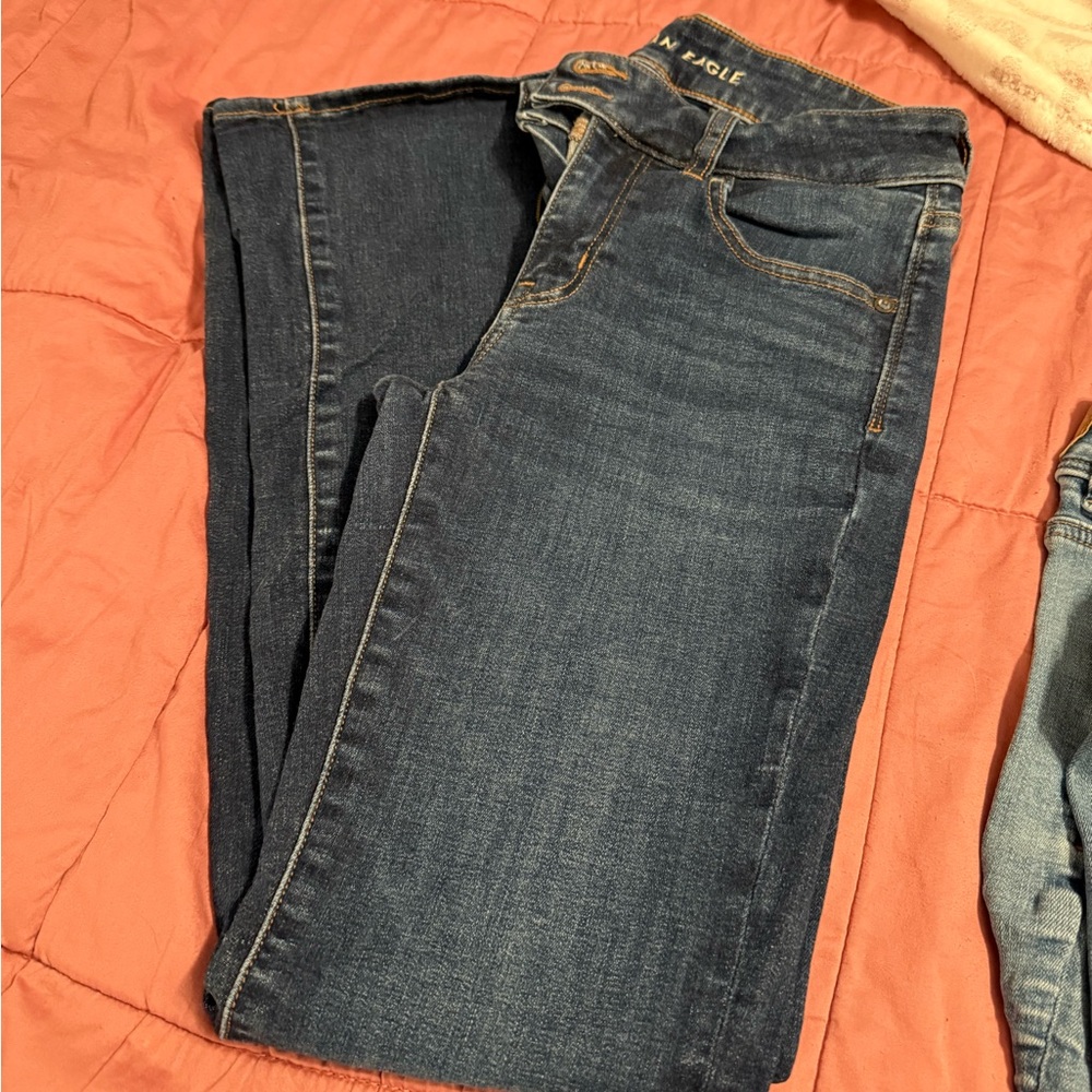 American Eagle size 6 regular, Dark Blue super stretch
